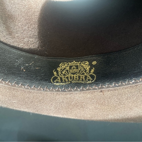 Akubra Snowy River Chocolate Brown Hat, Australian, Outback, Western, sz 6 7/8” - Picture 5 of 11